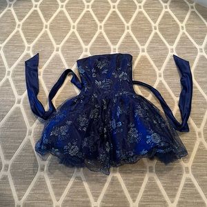 Midnight blue Jessica McClintock dress